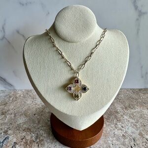 Elegant Multi-Stone Pendant Necklace